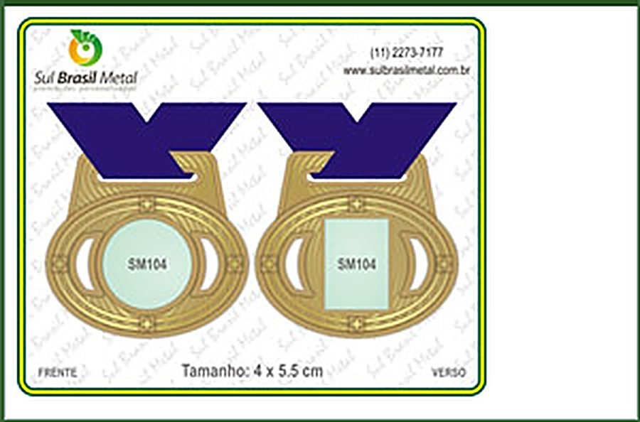 medalhas Sul Brasil Metal 2