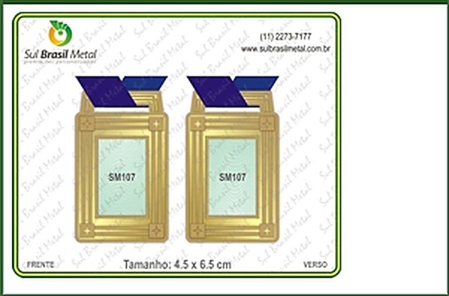 medalhas Sul Brasil Metal 3