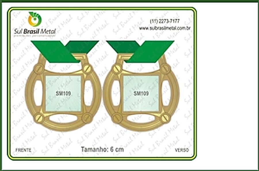 medalhas Sul Brasil Metal 5