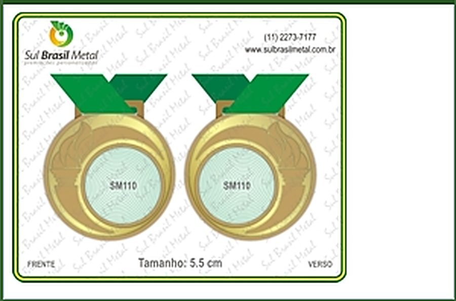 medalhas Sul Brasil Metal 6