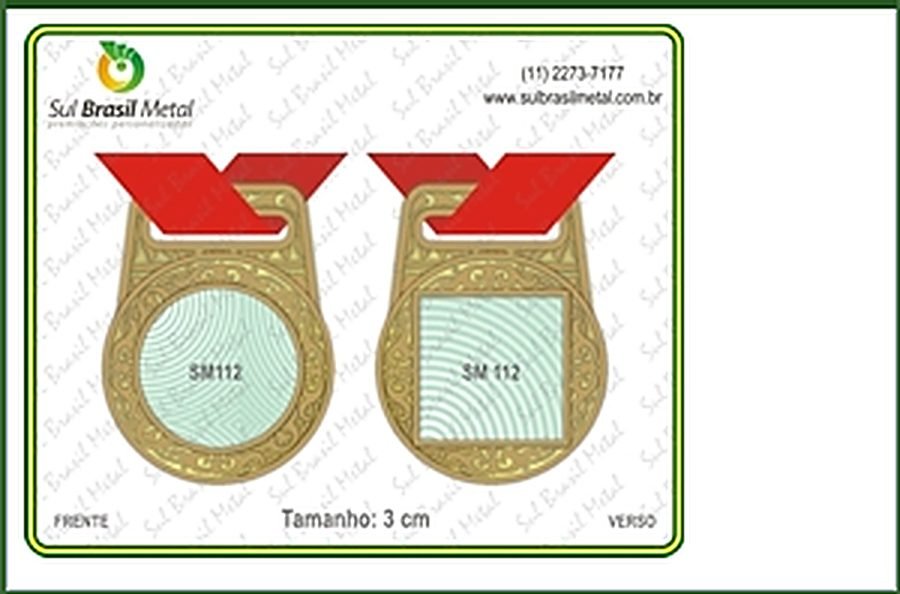 medalhas Sul Brasil Metal 7