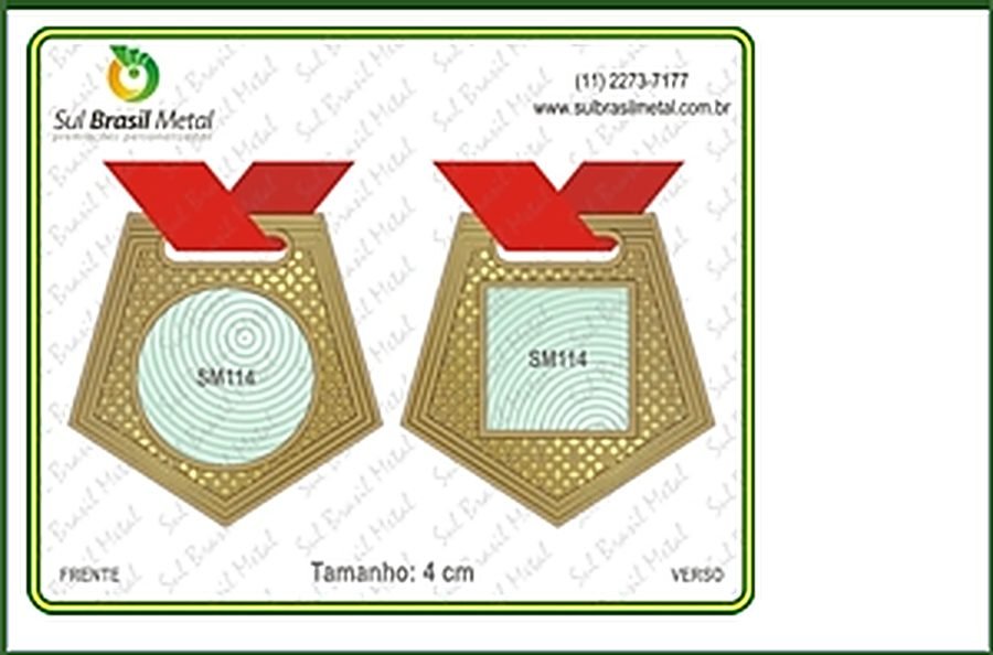 medalhas Sul Brasil Metal 8