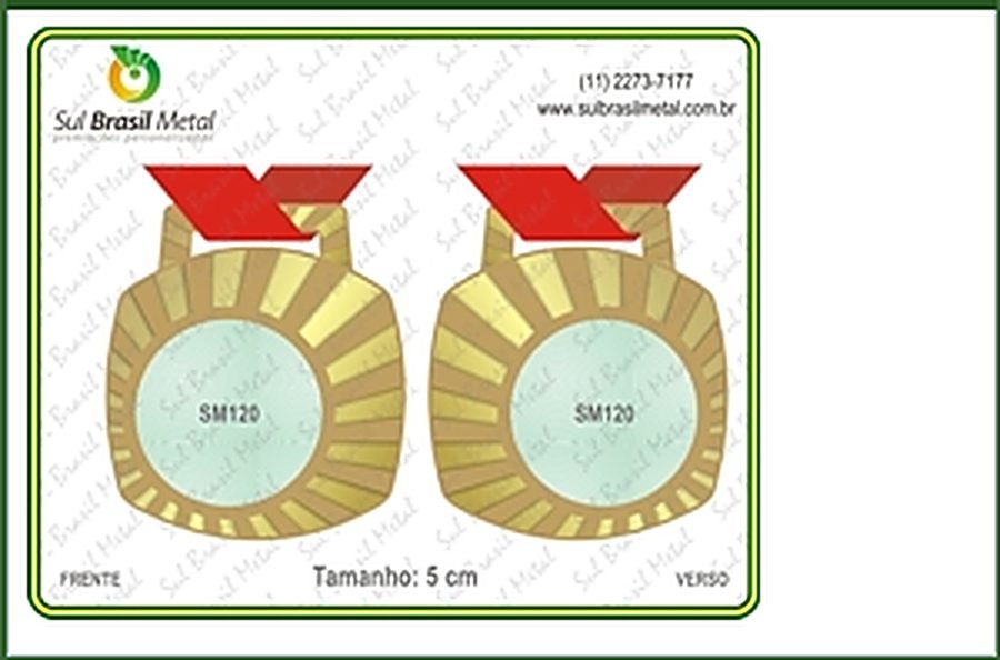 medalhas Sul Brasil Metal 11