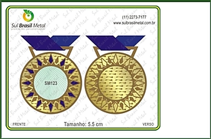 medalhas Sul Brasil Metal 16