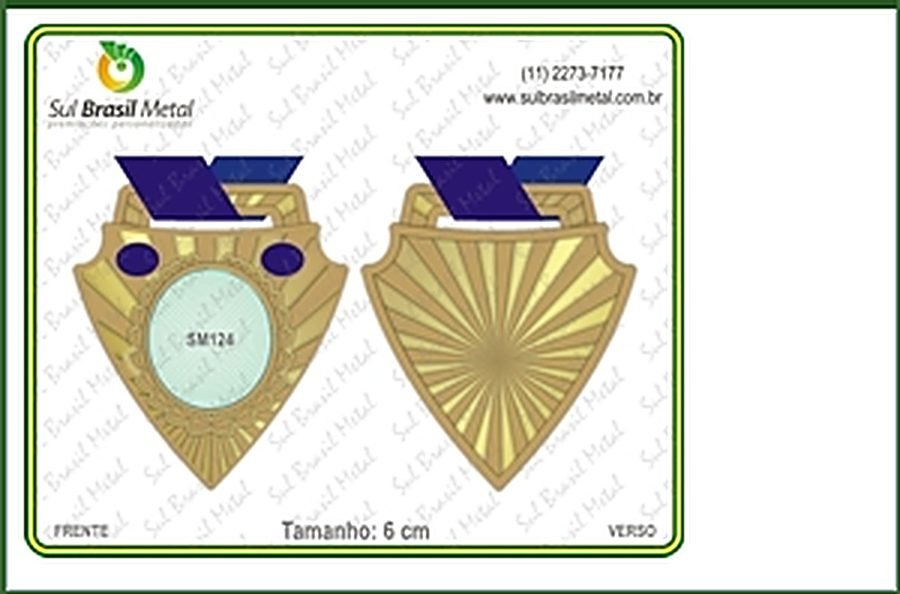 medalhas Sul Brasil Metal 17