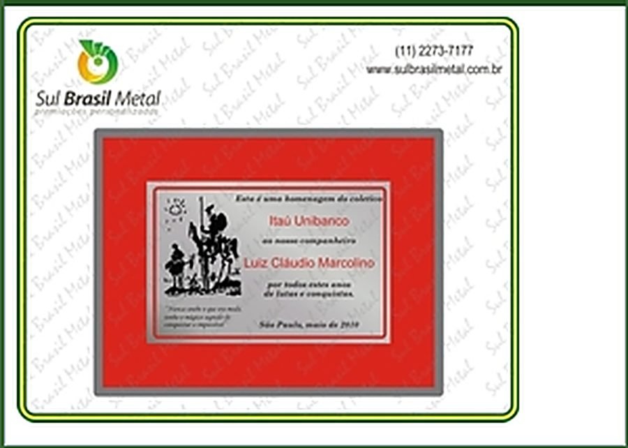 placas Sul Brasil Metal 1