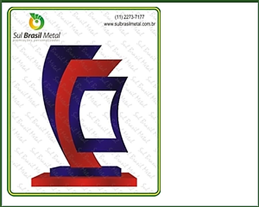 trofeus Sul Brasil Metal 9