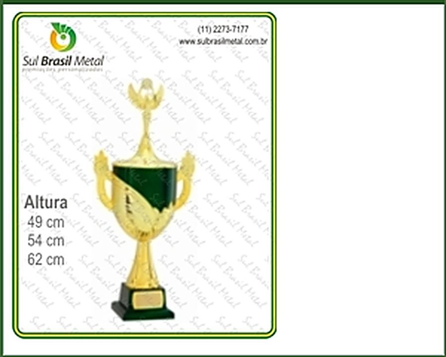 trofeus Sul Brasil Metal 12